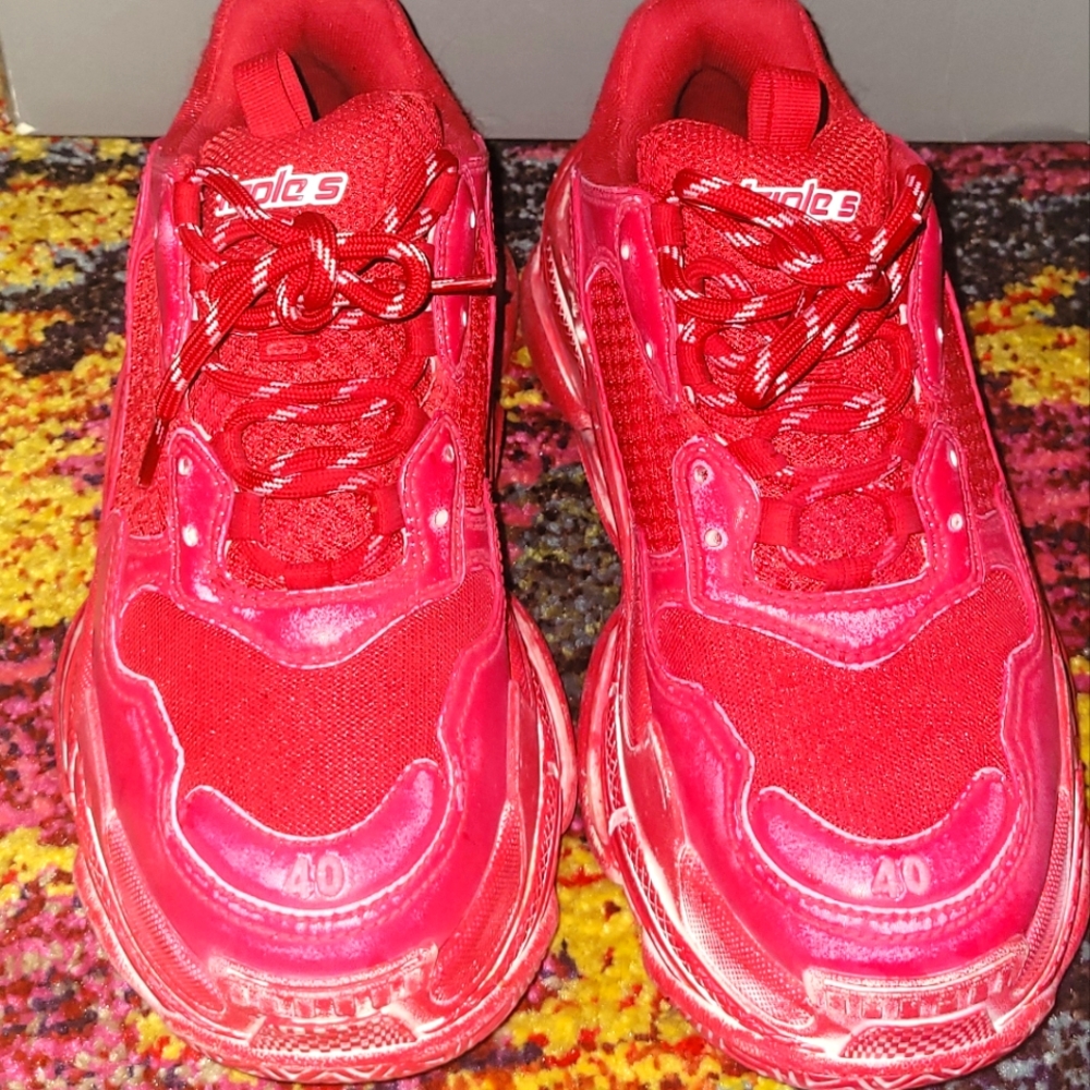 Triple S faded Balenciaga sneakers